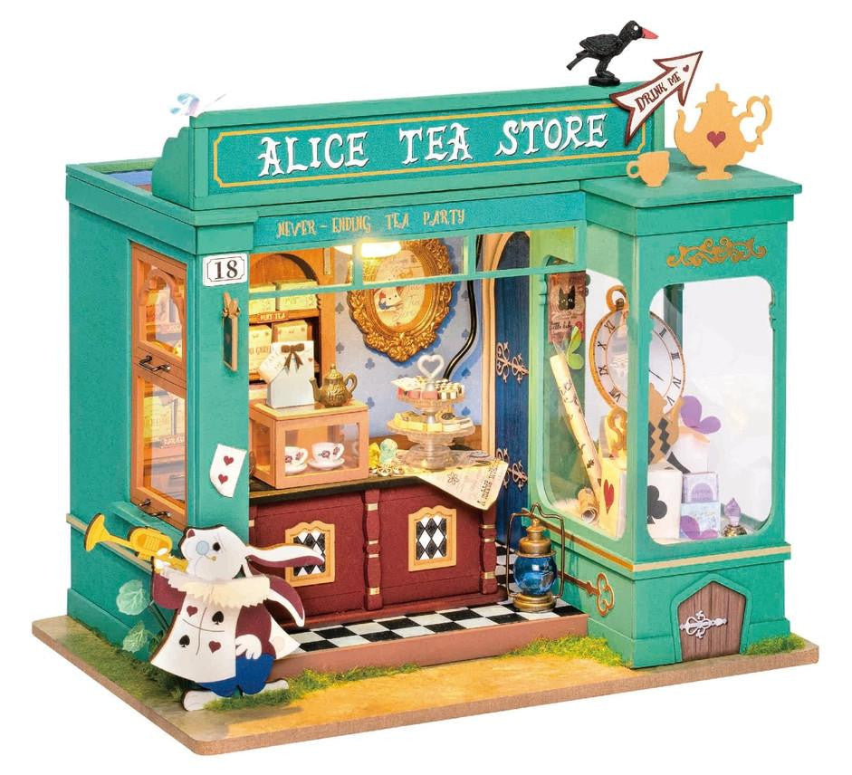Hands Craft DIY Miniature House Kit: Alice's Tea Store